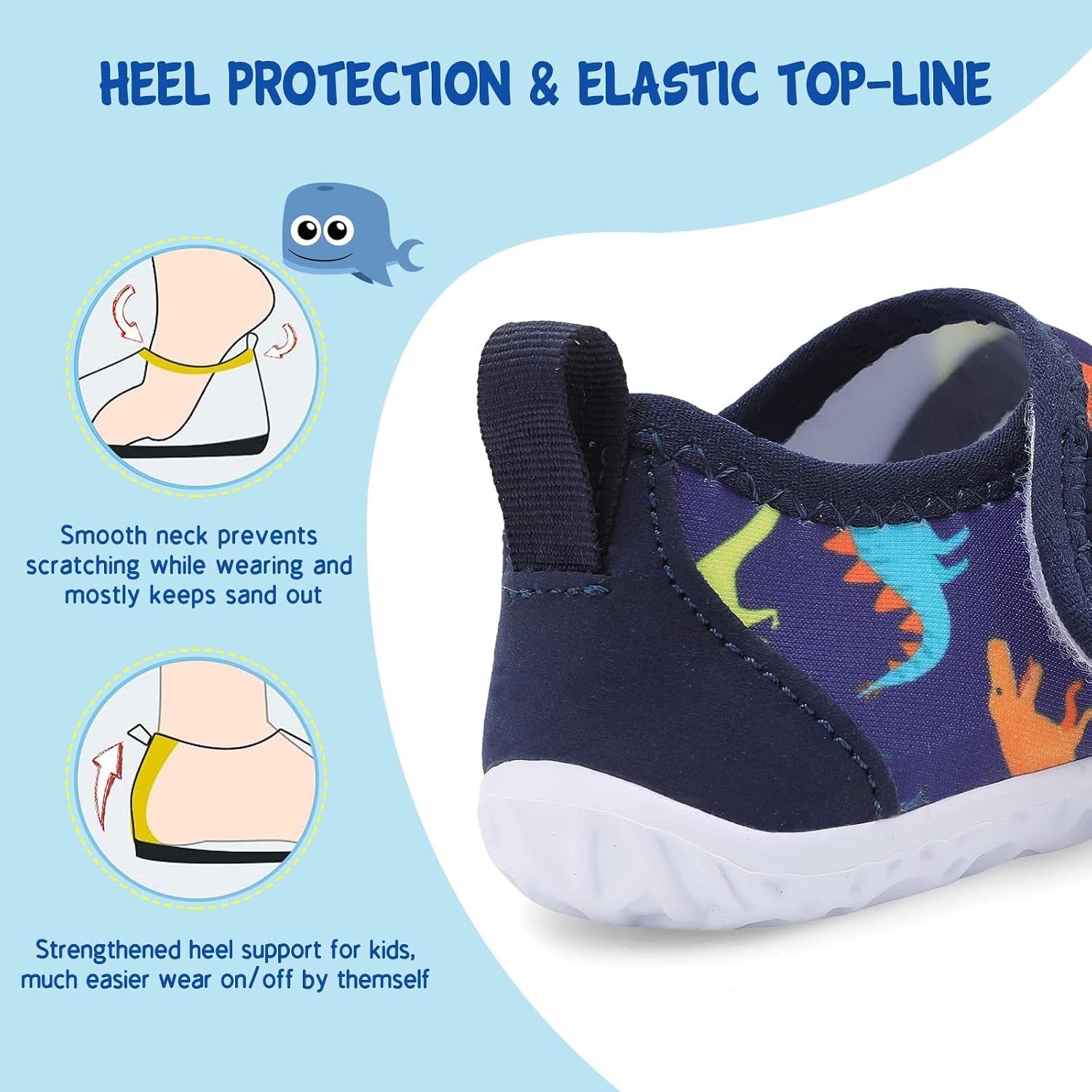 JOINFREE Toddler Water Shoes Boys Girls Aqua Socks Kids Outdoor Quick-Dry Swim Shoes Lightweight Non-Slip Barefoot Beach Shoes - pokemaJOINFREE Toddler Water Shoes Boys Girls Aqua Socks Kids Outdoor Quick-Dry Swim Shoes Lightweight Non-Slip Barefoot Beach Shoes