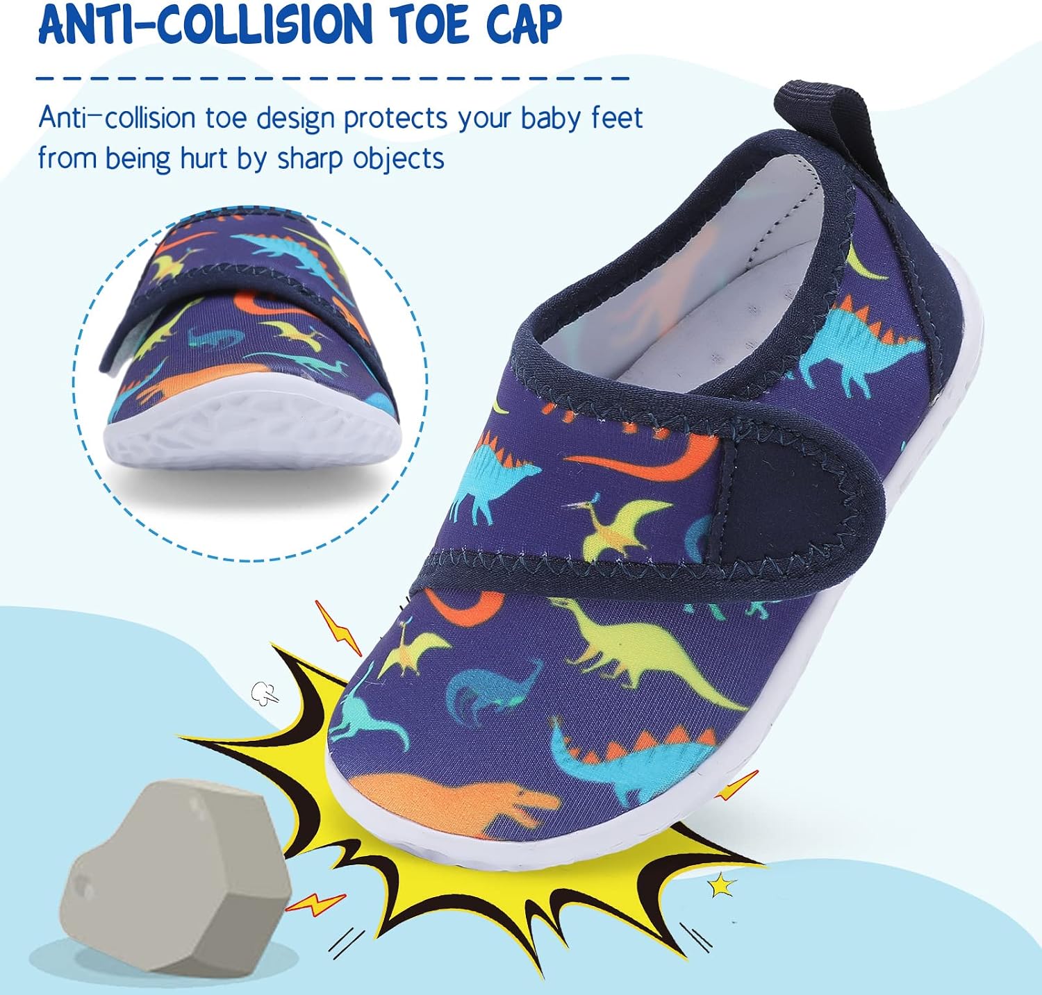 JOINFREE Toddler Water Shoes Boys Girls Aqua Socks Kids Outdoor Quick-Dry Swim Shoes Lightweight Non-Slip Barefoot Beach Shoes - pokemaJOINFREE Toddler Water Shoes Boys Girls Aqua Socks Kids Outdoor Quick-Dry Swim Shoes Lightweight Non-Slip Barefoot Beach Shoes