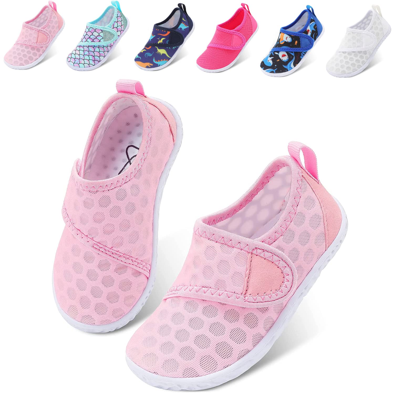 JOINFREE Toddler Water Shoes Boys Girls Aqua Socks Kids Outdoor Quick-Dry Swim Shoes Lightweight Non-Slip Barefoot Beach Shoes - pokemaJOINFREE Toddler Water Shoes Boys Girls Aqua Socks Kids Outdoor Quick-Dry Swim Shoes Lightweight Non-Slip Barefoot Beach Shoes