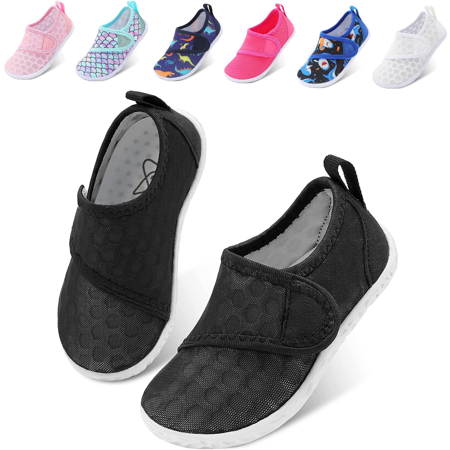 JOINFREE Toddler Water Shoes Boys Girls Aqua Socks Kids Outdoor Quick-Dry Swim Shoes Lightweight Non-Slip Barefoot Beach Shoes - pokemaJOINFREE Toddler Water Shoes Boys Girls Aqua Socks Kids Outdoor Quick-Dry Swim Shoes Lightweight Non-Slip Barefoot Beach Shoes