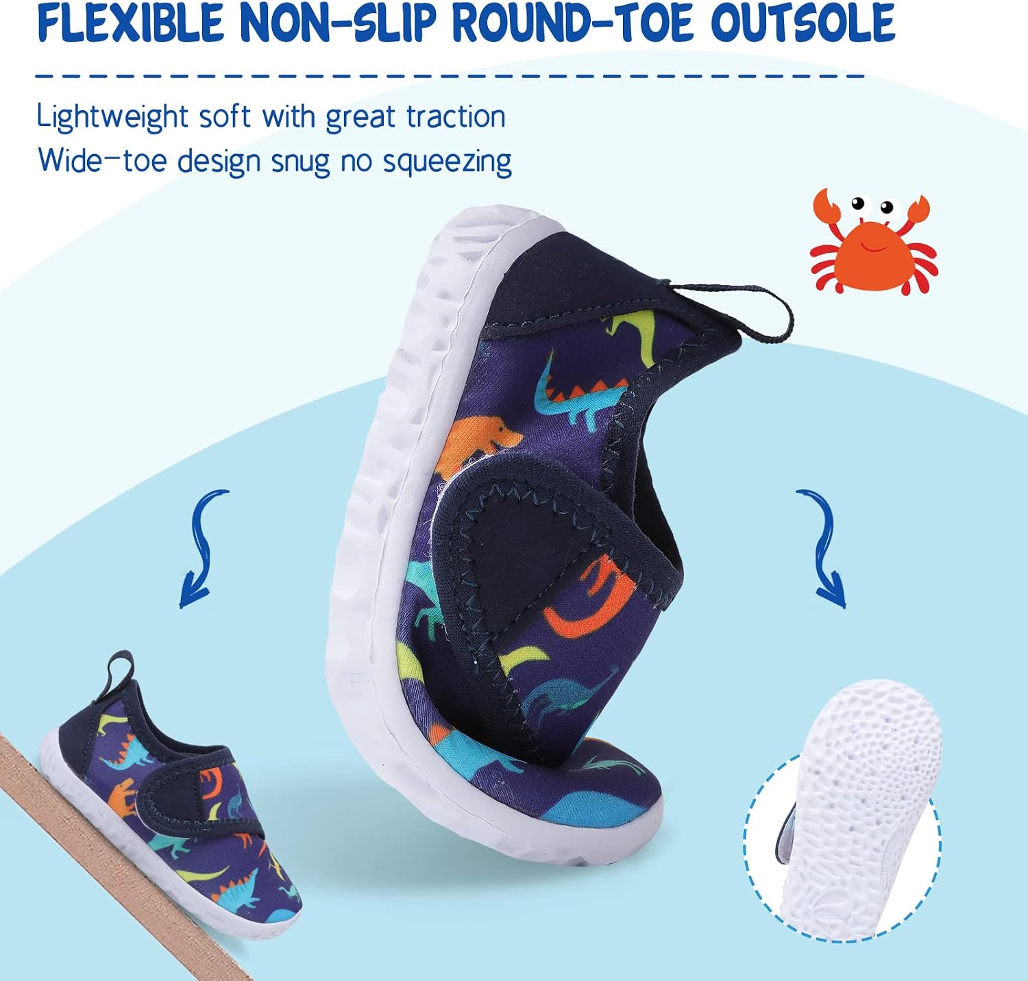 JOINFREE Toddler Water Shoes Boys Girls Aqua Socks Kids Outdoor Quick-Dry Swim Shoes Lightweight Non-Slip Barefoot Beach Shoes - pokemaJOINFREE Toddler Water Shoes Boys Girls Aqua Socks Kids Outdoor Quick-Dry Swim Shoes Lightweight Non-Slip Barefoot Beach Shoes