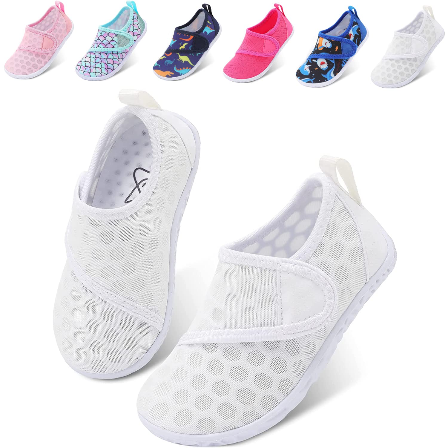 JOINFREE Toddler Water Shoes Boys Girls Aqua Socks Kids Outdoor Quick-Dry Swim Shoes Lightweight Non-Slip Barefoot Beach Shoes - pokemaJOINFREE Toddler Water Shoes Boys Girls Aqua Socks Kids Outdoor Quick-Dry Swim Shoes Lightweight Non-Slip Barefoot Beach Shoes