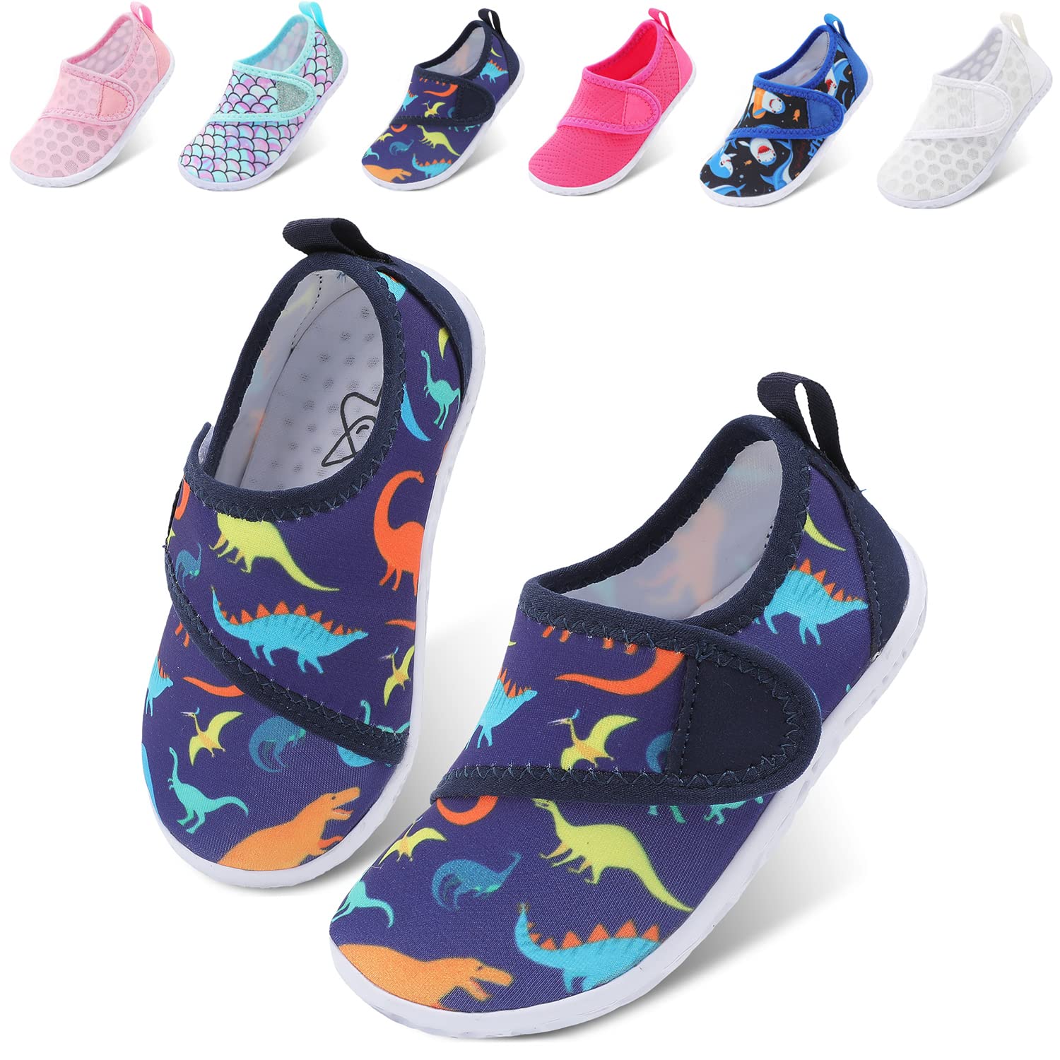JOINFREE Toddler Water Shoes Boys Girls Aqua Socks Kids Outdoor Quick-Dry Swim Shoes Lightweight Non-Slip Barefoot Beach Shoes - pokemaJOINFREE Toddler Water Shoes Boys Girls Aqua Socks Kids Outdoor Quick-Dry Swim Shoes Lightweight Non-Slip Barefoot Beach Shoes