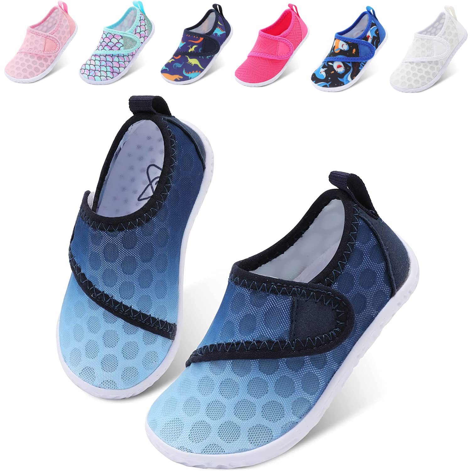 JOINFREE Toddler Water Shoes Boys Girls Aqua Socks Kids Outdoor Quick-Dry Swim Shoes Lightweight Non-Slip Barefoot Beach Shoes - pokemaJOINFREE Toddler Water Shoes Boys Girls Aqua Socks Kids Outdoor Quick-Dry Swim Shoes Lightweight Non-Slip Barefoot Beach Shoes