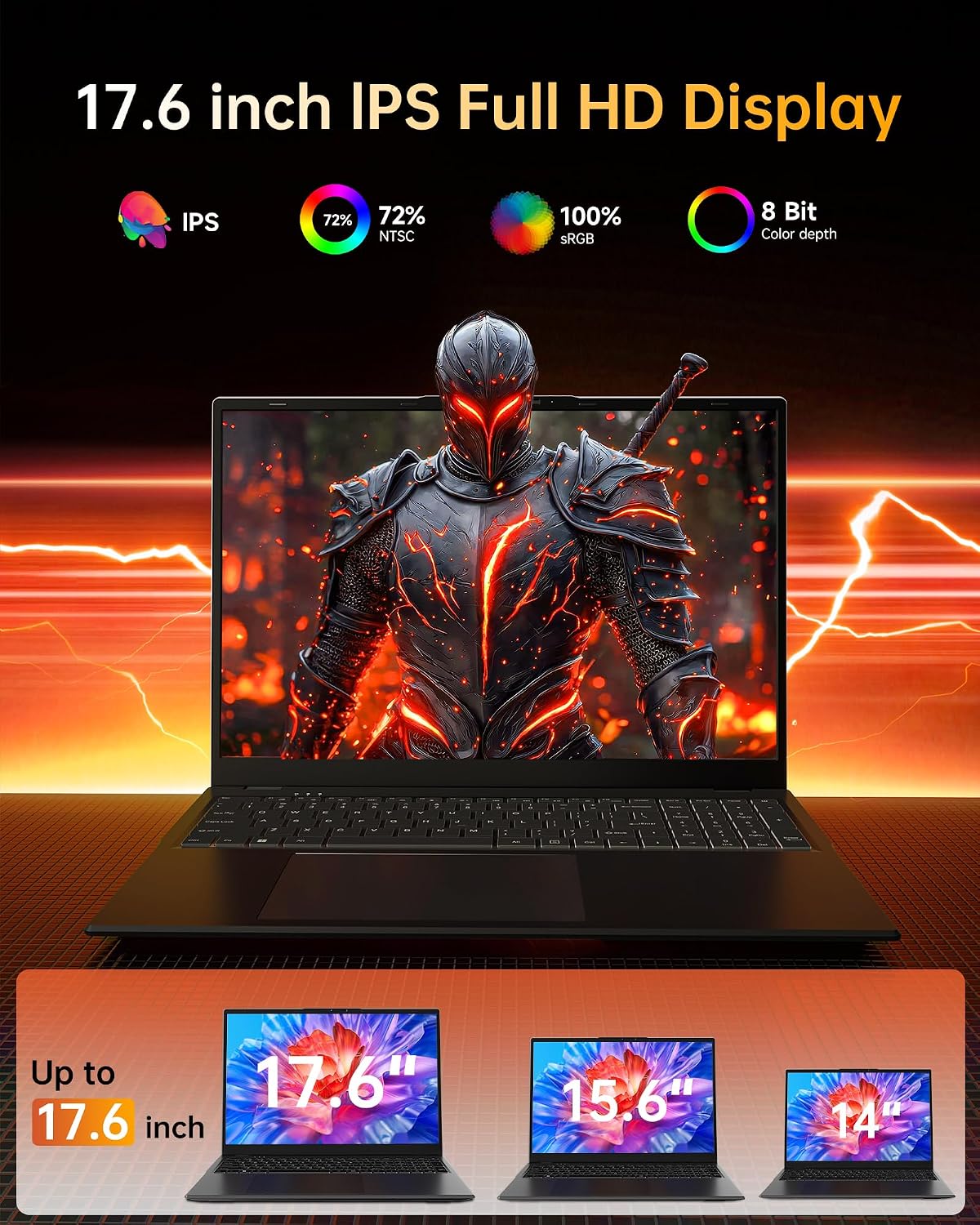 jumper 17.6 Inch Laptop, 16GB RAM 1TB SSD+128GB EMMC, N5095 CPU,100% sRGB FHD Display,Windows 11, Backlit Keyboard, WiFi-6,7000mAh, Universal Type-C, Laptops for Students and Business - pokemajumper 17.6 Inch Laptop, 16GB RAM 1TB SSD+128GB EMMC, N5095 CPU,100% sRGB FHD Display,Windows 11, Backlit Keyboard, WiFi-6,7000mAh, Universal Type-C, Laptops for Students and Business