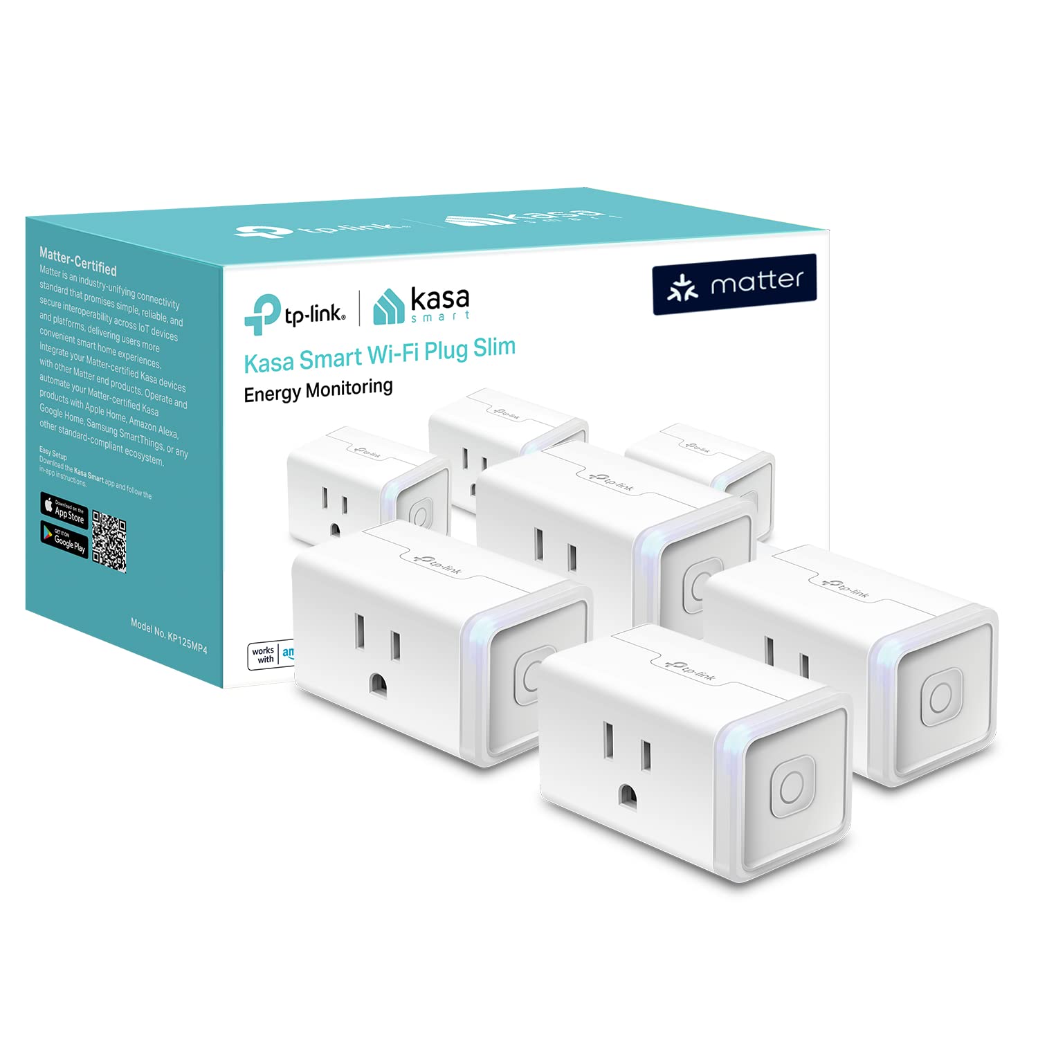 Kasa Smart Plug HS103P4, Wi-Fi Outlet Works with Alexa, Echo, Google Home & IFTTT, No Hub Required, Remote Control, 15 Amp, UL Certified, 4-Pack, White - pokemaKasa Smart Plug HS103P4, Wi-Fi Outlet Works with Alexa, Echo, Google Home & IFTTT, No Hub Required, Remote Control, 15 Amp, UL Certified, 4-Pack, White