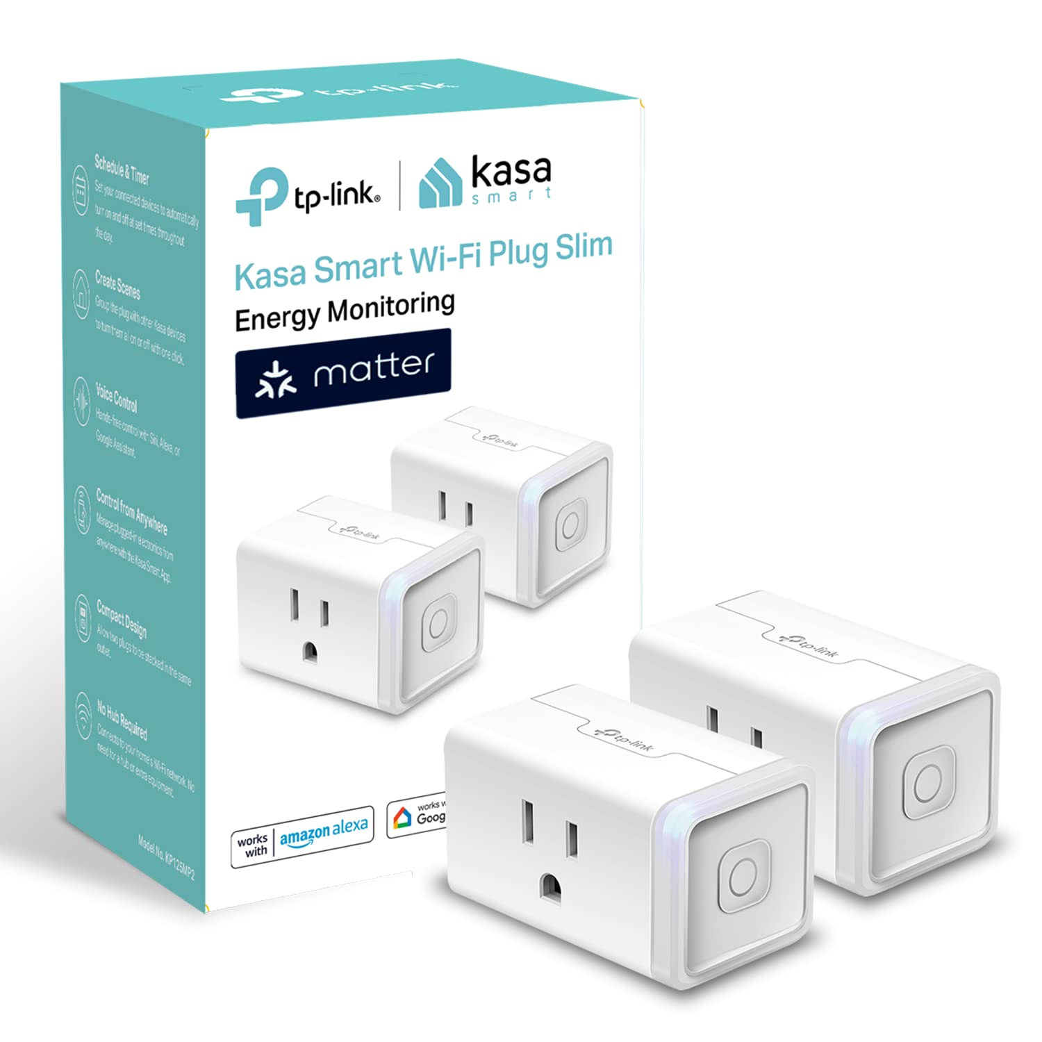 Kasa Smart Plug HS103P4, Wi-Fi Outlet Works with Alexa, Echo, Google Home & IFTTT, No Hub Required, Remote Control, 15 Amp, UL Certified, 4-Pack, White - pokemaKasa Smart Plug HS103P4, Wi-Fi Outlet Works with Alexa, Echo, Google Home & IFTTT, No Hub Required, Remote Control, 15 Amp, UL Certified, 4-Pack, White