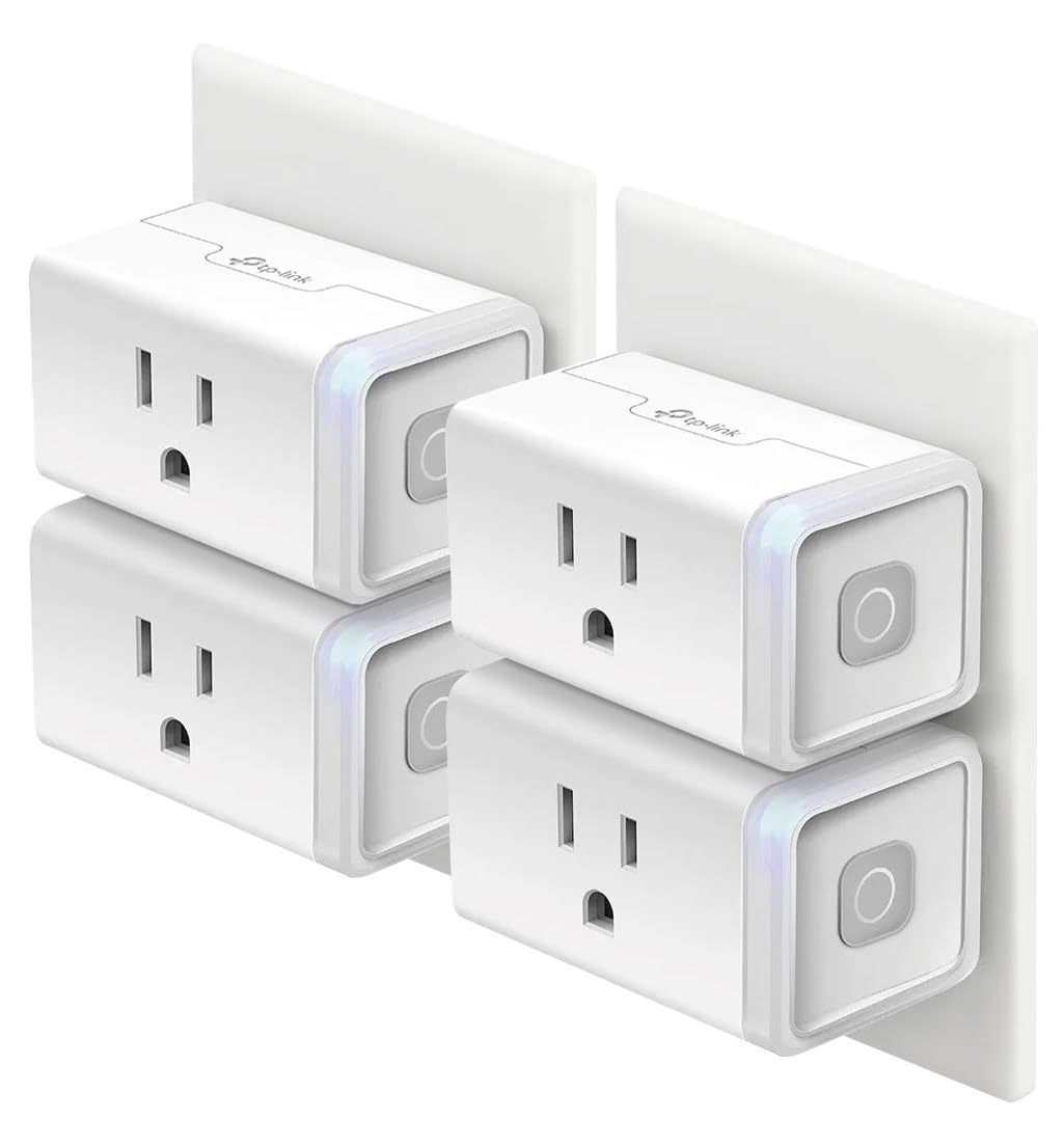 Kasa Smart Plug HS103P4, Wi-Fi Outlet Works with Alexa, Echo, Google Home & IFTTT, No Hub Required, Remote Control, 15 Amp, UL Certified, 4-Pack, White - pokemaKasa Smart Plug HS103P4, Wi-Fi Outlet Works with Alexa, Echo, Google Home & IFTTT, No Hub Required, Remote Control, 15 Amp, UL Certified, 4-Pack, White