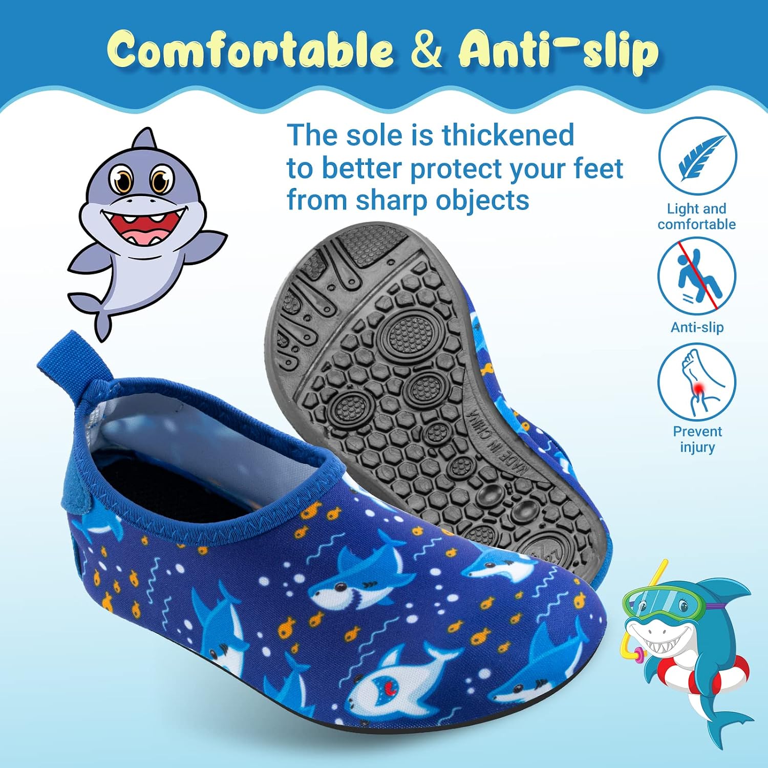 Kids Water Shoes Quick Dry Non-Slip Water Skin Barefoot Swim Water Shoes Children Aqua Socks for Beach Pool for Boys,Girls,Toddler, Infant - pokemaKids Water Shoes Quick Dry Non-Slip Water Skin Barefoot Swim Water Shoes Children Aqua Socks for Beach Pool for Boys,Girls,Toddler, Infant