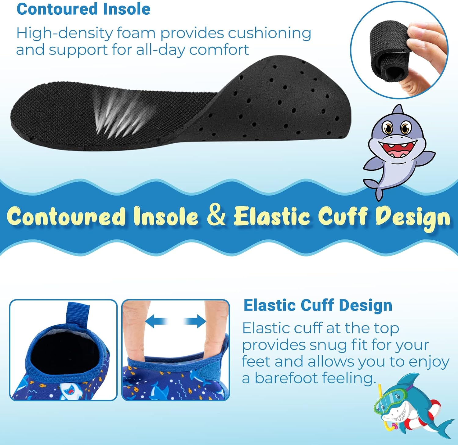 Kids Water Shoes Quick Dry Non-Slip Water Skin Barefoot Swim Water Shoes Children Aqua Socks for Beach Pool for Boys,Girls,Toddler, Infant - pokemaKids Water Shoes Quick Dry Non-Slip Water Skin Barefoot Swim Water Shoes Children Aqua Socks for Beach Pool for Boys,Girls,Toddler, Infant