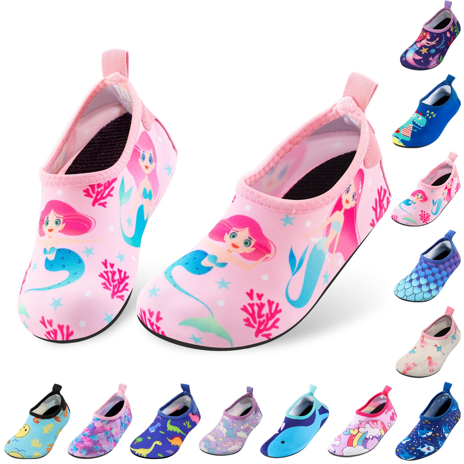 Kids Water Shoes Quick Dry Non-Slip Water Skin Barefoot Swim Water Shoes Children Aqua Socks for Beach Pool for Boys,Girls,Toddler, Infant - pokemaKids Water Shoes Quick Dry Non-Slip Water Skin Barefoot Swim Water Shoes Children Aqua Socks for Beach Pool for Boys,Girls,Toddler, Infant