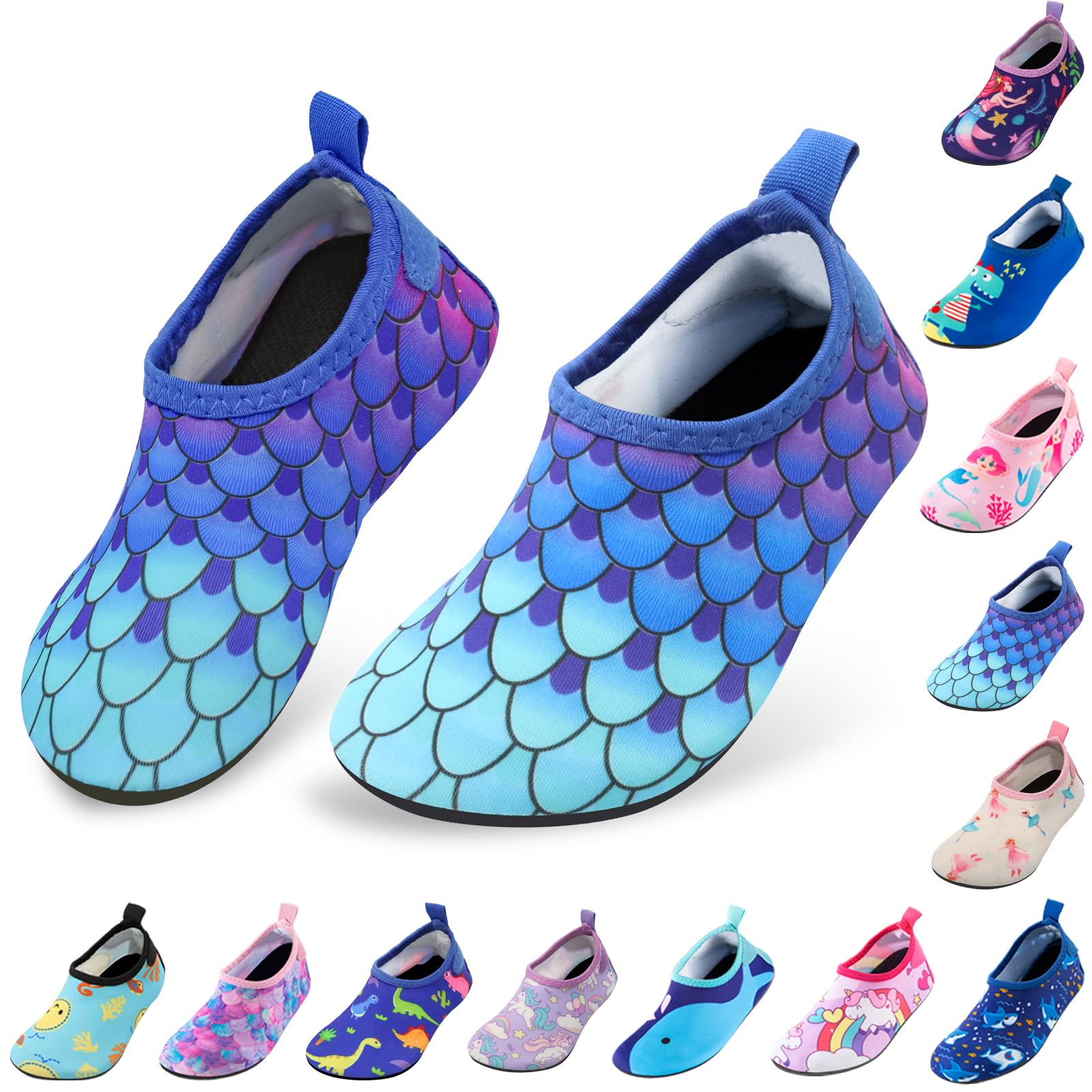 Kids Water Shoes Quick Dry Non-Slip Water Skin Barefoot Swim Water Shoes Children Aqua Socks for Beach Pool for Boys,Girls,Toddler, Infant - pokemaKids Water Shoes Quick Dry Non-Slip Water Skin Barefoot Swim Water Shoes Children Aqua Socks for Beach Pool for Boys,Girls,Toddler, Infant