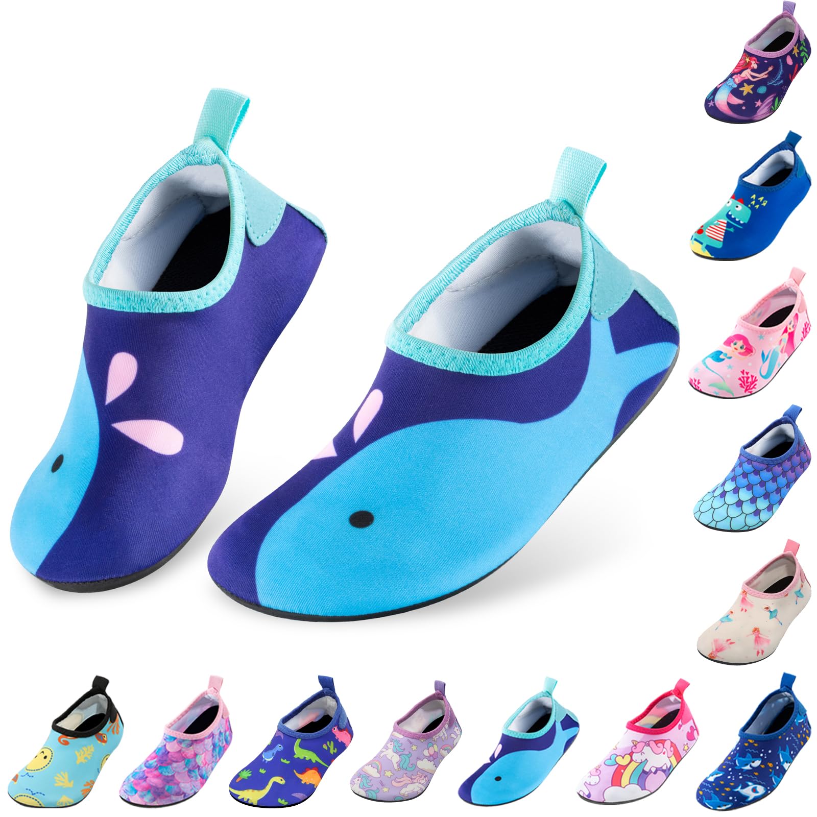 Kids Water Shoes Quick Dry Non-Slip Water Skin Barefoot Swim Water Shoes Children Aqua Socks for Beach Pool for Boys,Girls,Toddler, Infant - pokemaKids Water Shoes Quick Dry Non-Slip Water Skin Barefoot Swim Water Shoes Children Aqua Socks for Beach Pool for Boys,Girls,Toddler, Infant