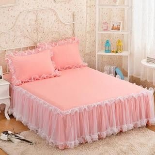 Korean Style Lace One-piece Princess Bedspread Lace Bed Cover Thick Mattress Protection Cover Sheet - pokemaa2f3c8cb9ef41140e78d1c1bf5ab10b7