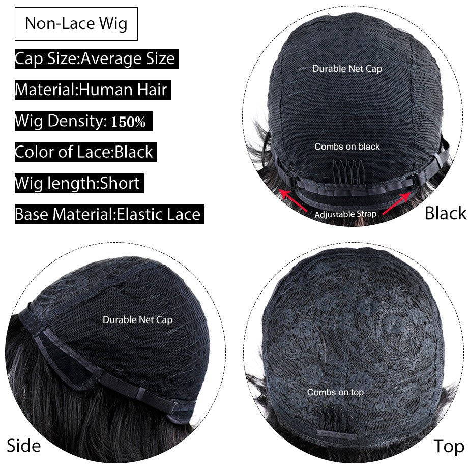Ladies African Small Curly Hair Dyeing Short Curly Hair Wig Button Net Hair Cover - pokemaad969ddad79b5dcf253f15bf6338ecda