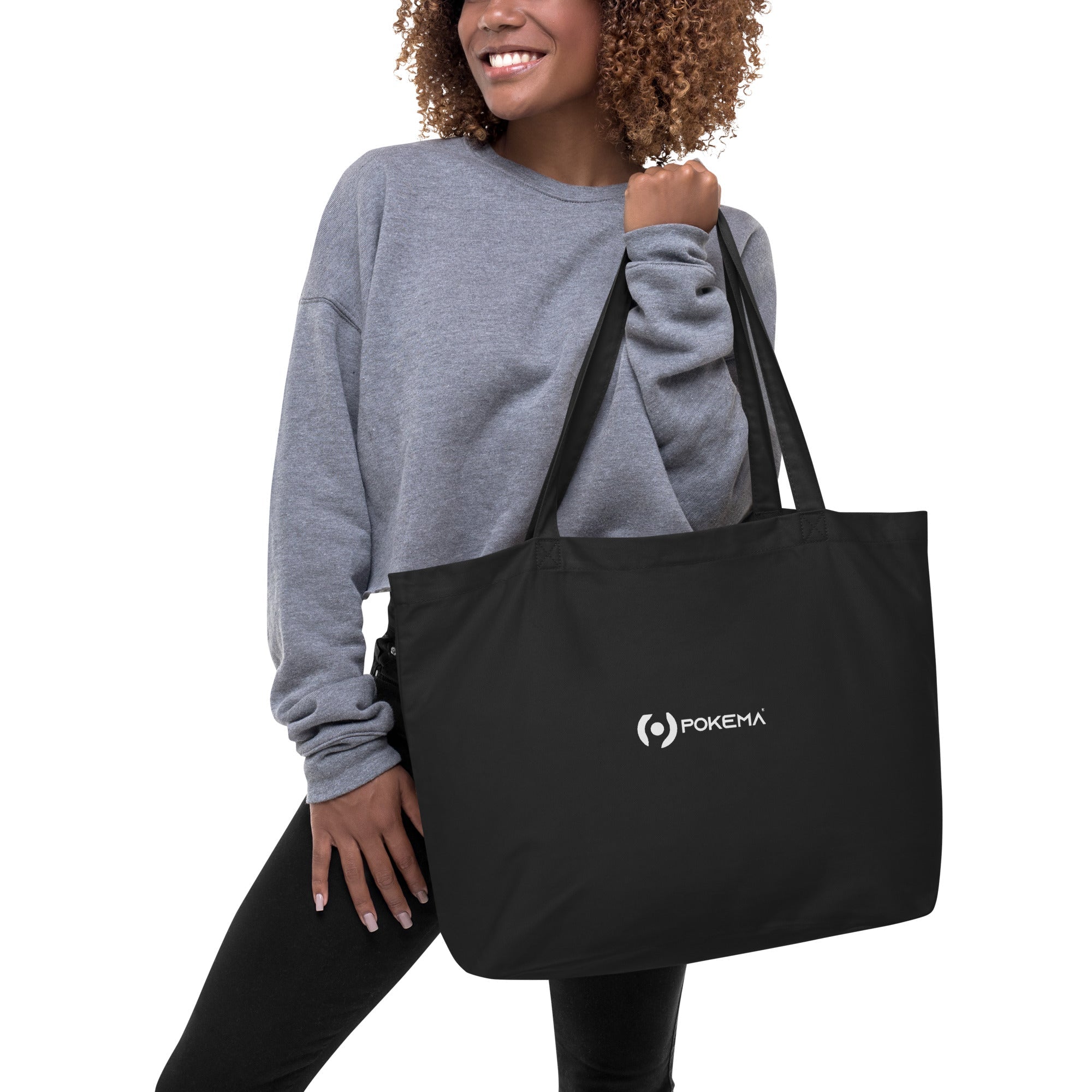 Large organic tote bag - pokemaProduct mockup