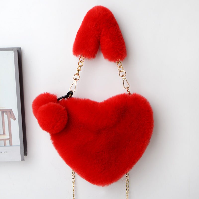 Love Bags Soft Plush Handbags Women Valentine's Day Party Bag - pokemac7871651e80a843ed8f6c1517072abb5