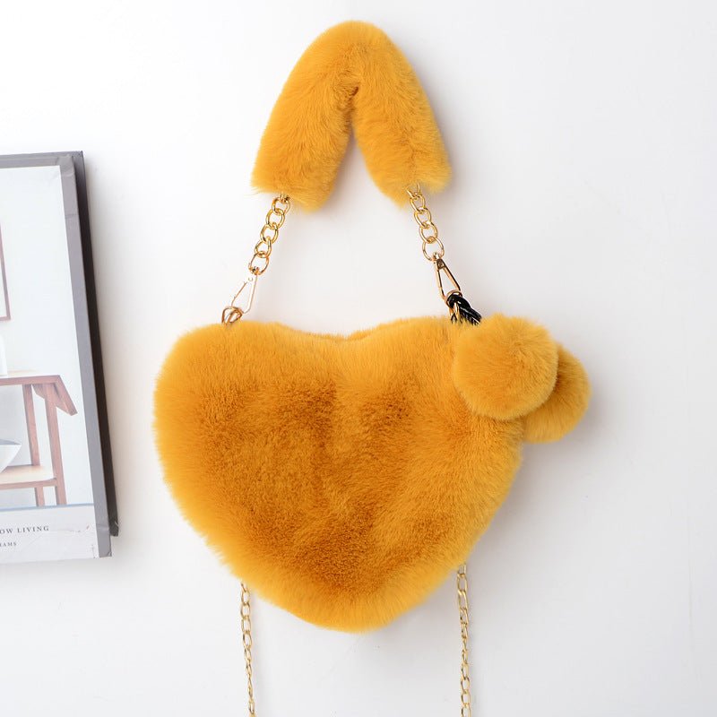 Love Bags Soft Plush Handbags Women Valentine's Day Party Bag - pokemaf3ead15206a21fc482df3f90ebbe1146