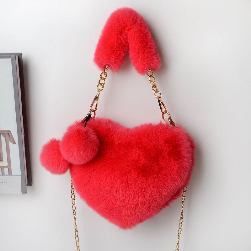 Love Bags Soft Plush Handbags Women Valentine's Day Party Bag - pokema692560f1e5e5fe476f3137841cc5fce7