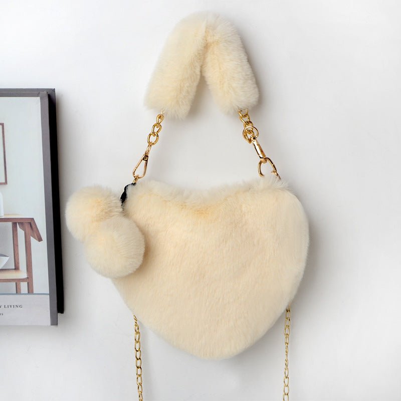 Love Bags Soft Plush Handbags Women Valentine's Day Party Bag - pokemae30665b82177f5fefdbb3291f85b4483