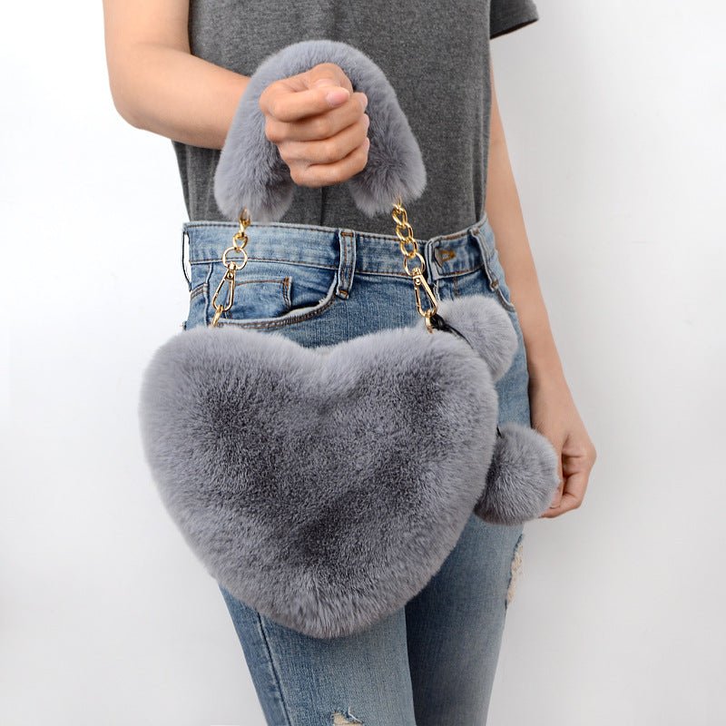 Love Bags Soft Plush Handbags Women Valentine's Day Party Bag - pokema512aebea45b59db7ebf0899e43a4d77d