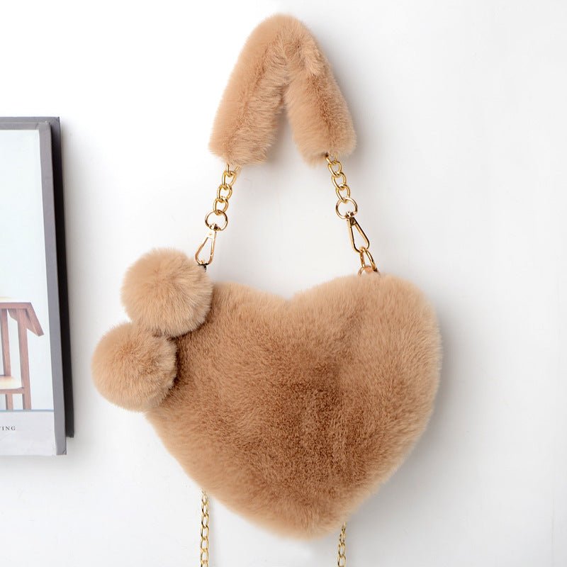Love Bags Soft Plush Handbags Women Valentine's Day Party Bag - pokema3eaa1147b3c55b5c800f464c91e192d2