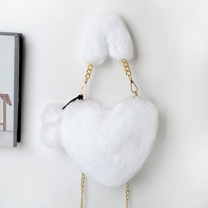 Love Bags Soft Plush Handbags Women Valentine's Day Party Bag - pokema28dd85efc6c8ba99fe82359c371ec082