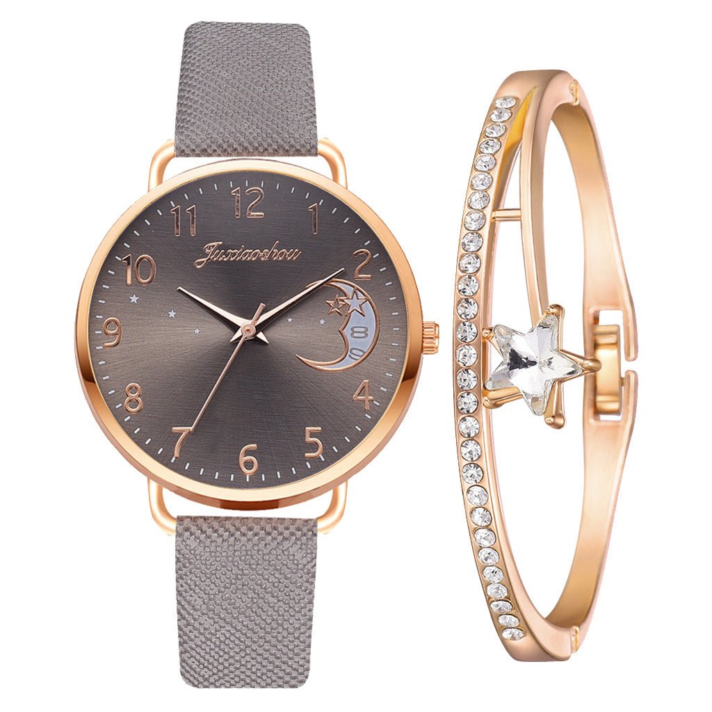Lovely Moon Pattern Quartz Watch for Women With Strap Dial Ladies Wristwatch Montre Femme Relogio Feminino Reloj Mujer Drop Ship - pokema885e9ef8584596dccdcd5387d2356772