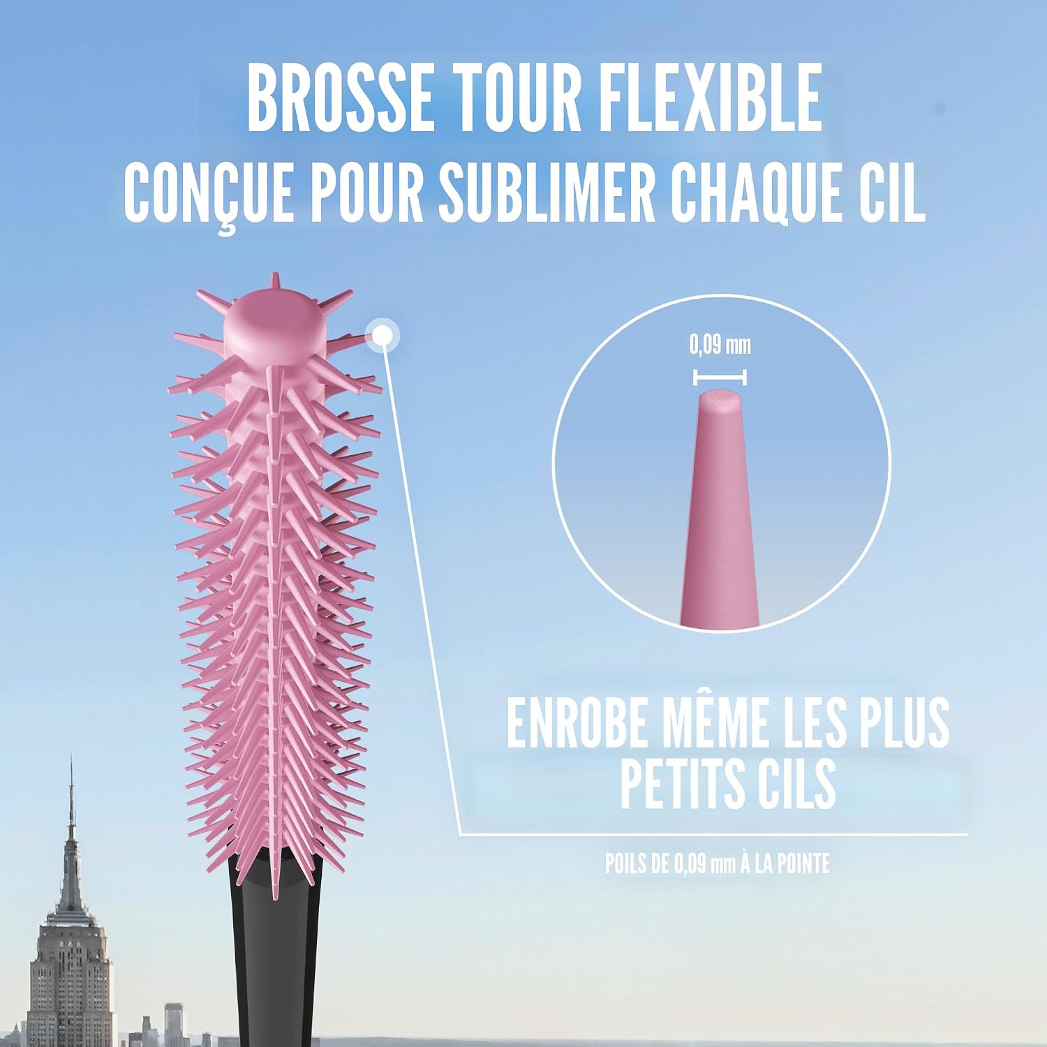 Mascara pour cils Maybelline New York Lash Sensational Sky High lavable, maquillage, formule volumatrice, allongeante, définissante, recourbante, multiplicatrice, très noire, 7,2 ml - pokemaMascara pour cils Maybelline New York Lash Sensational Sky High lavable, maquillage, formule volumatrice, allongeante, définissante, recourbante, multiplicatrice, très noire, 7,2 ml