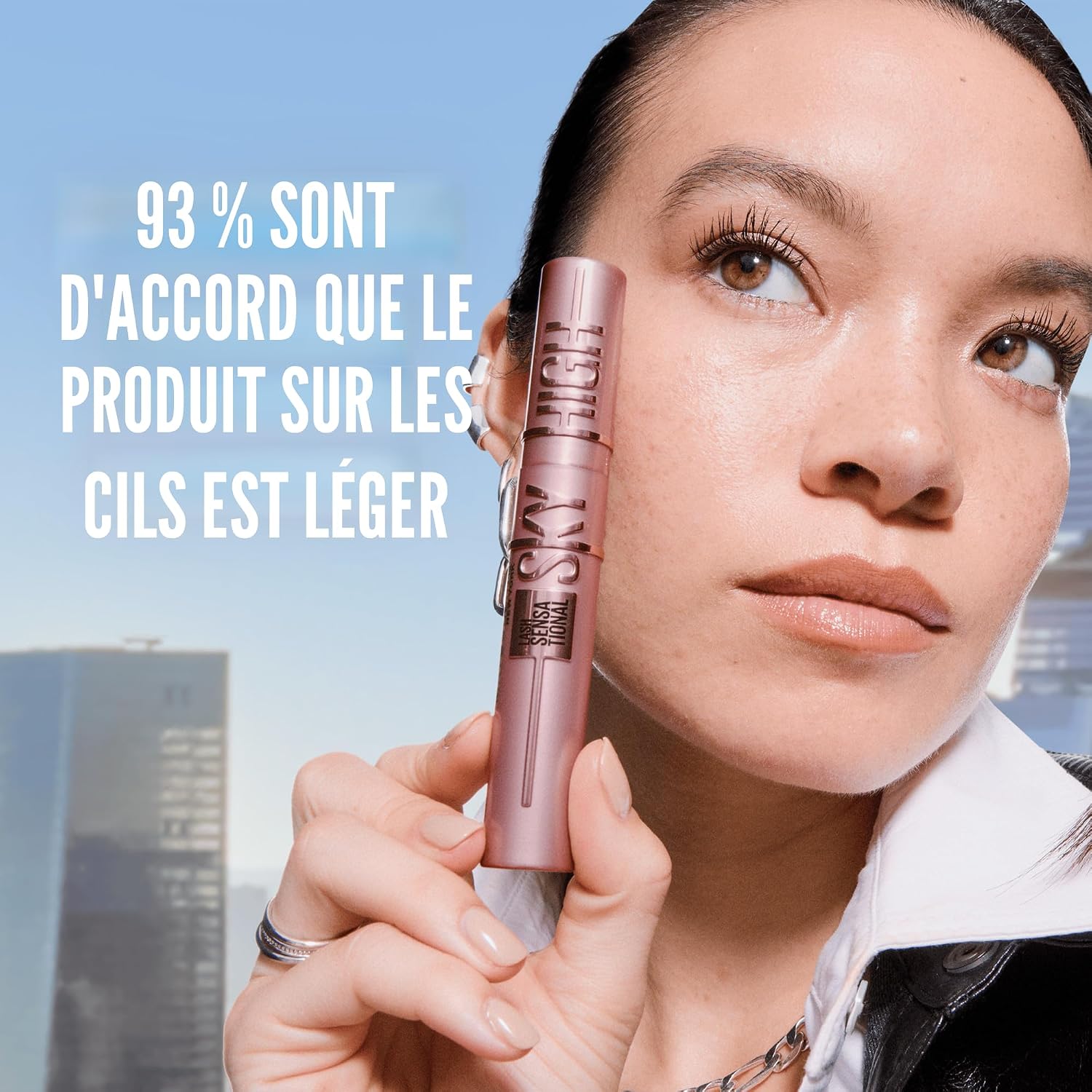 Mascara pour cils Maybelline New York Lash Sensational Sky High lavable, maquillage, formule volumatrice, allongeante, définissante, recourbante, multiplicatrice, très noire, 7,2 ml - pokemaMascara pour cils Maybelline New York Lash Sensational Sky High lavable, maquillage, formule volumatrice, allongeante, définissante, recourbante, multiplicatrice, très noire, 7,2 ml
