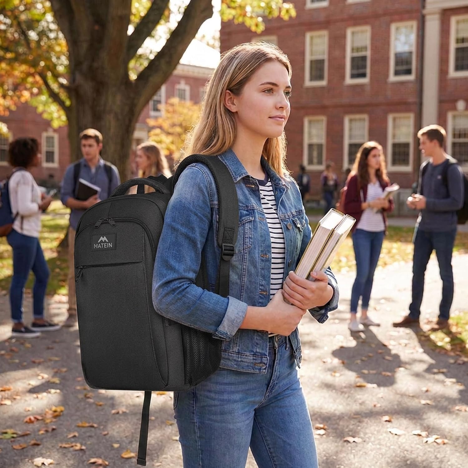 MATEIN Extra Large Travel Backpack, TSA Friendly 18.4 Inch Laptop Backpack, Anti Theft Flight Approved Business Work College Computer Big Bag for Women Men, Black - pokemaMATEIN Extra Large Travel Backpack, TSA Friendly 18.4 Inch Laptop Backpack, Anti Theft Flight Approved Business Work College Computer Big Bag for Women Men, Black