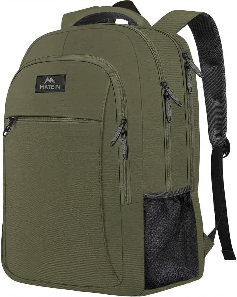 MATEIN Extra Large Travel Backpack, TSA Friendly 18.4 Inch Laptop Backpack, Anti Theft Flight Approved Business Work College Computer Big Bag for Women Men, Black - pokemaMATEIN Extra Large Travel Backpack, TSA Friendly 18.4 Inch Laptop Backpack, Anti Theft Flight Approved Business Work College Computer Big Bag for Women Men, Black
