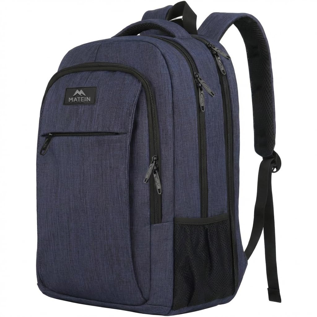MATEIN Extra Large Travel Backpack, TSA Friendly 18.4 Inch Laptop Backpack, Anti Theft Flight Approved Business Work College Computer Big Bag for Women Men, Black - pokemaMATEIN Extra Large Travel Backpack, TSA Friendly 18.4 Inch Laptop Backpack, Anti Theft Flight Approved Business Work College Computer Big Bag for Women Men, Black