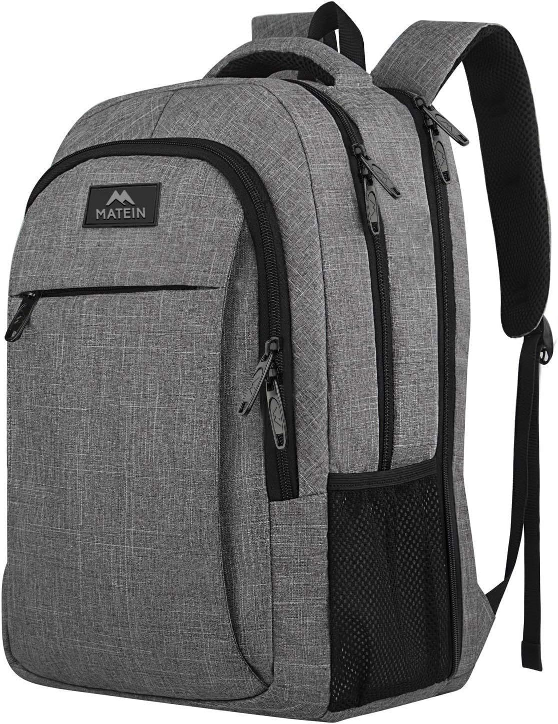 MATEIN Extra Large Travel Backpack, TSA Friendly 18.4 Inch Laptop Backpack, Anti Theft Flight Approved Business Work College Computer Big Bag for Women Men, Black - pokemaMATEIN Extra Large Travel Backpack, TSA Friendly 18.4 Inch Laptop Backpack, Anti Theft Flight Approved Business Work College Computer Big Bag for Women Men, Black
