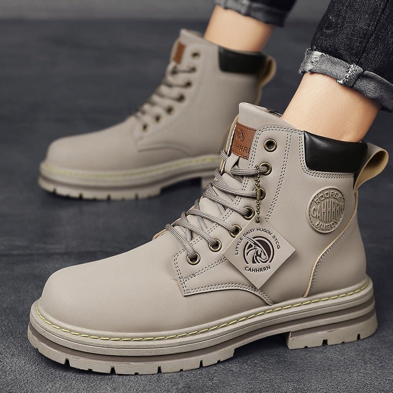 Men Autumn And Winter High Help Boots British Wind Increase - pokema4e9d180a3949ac1cfc7176d1660cfdf9