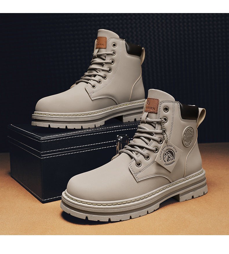 Men Autumn And Winter High Help Boots British Wind Increase - pokema2637cacd65573d8da3a80a7e9376cb06