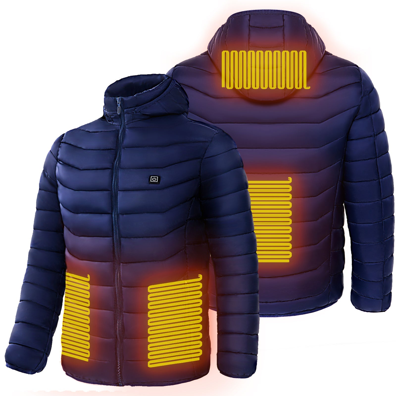 Men Heated Puffer Jacket Electric Heating Coat Insulated Hood Windbreaker 9Heat Zones - pokemac376020e38a6b53bcdbdd7249a033715