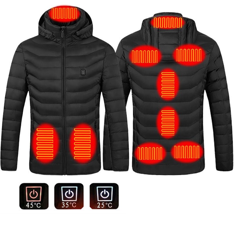 Men Heated Puffer Jacket Electric Heating Coat Insulated Hood Windbreaker 9Heat Zones - pokemae6bb1ecb097a8168f450c026952b2255
