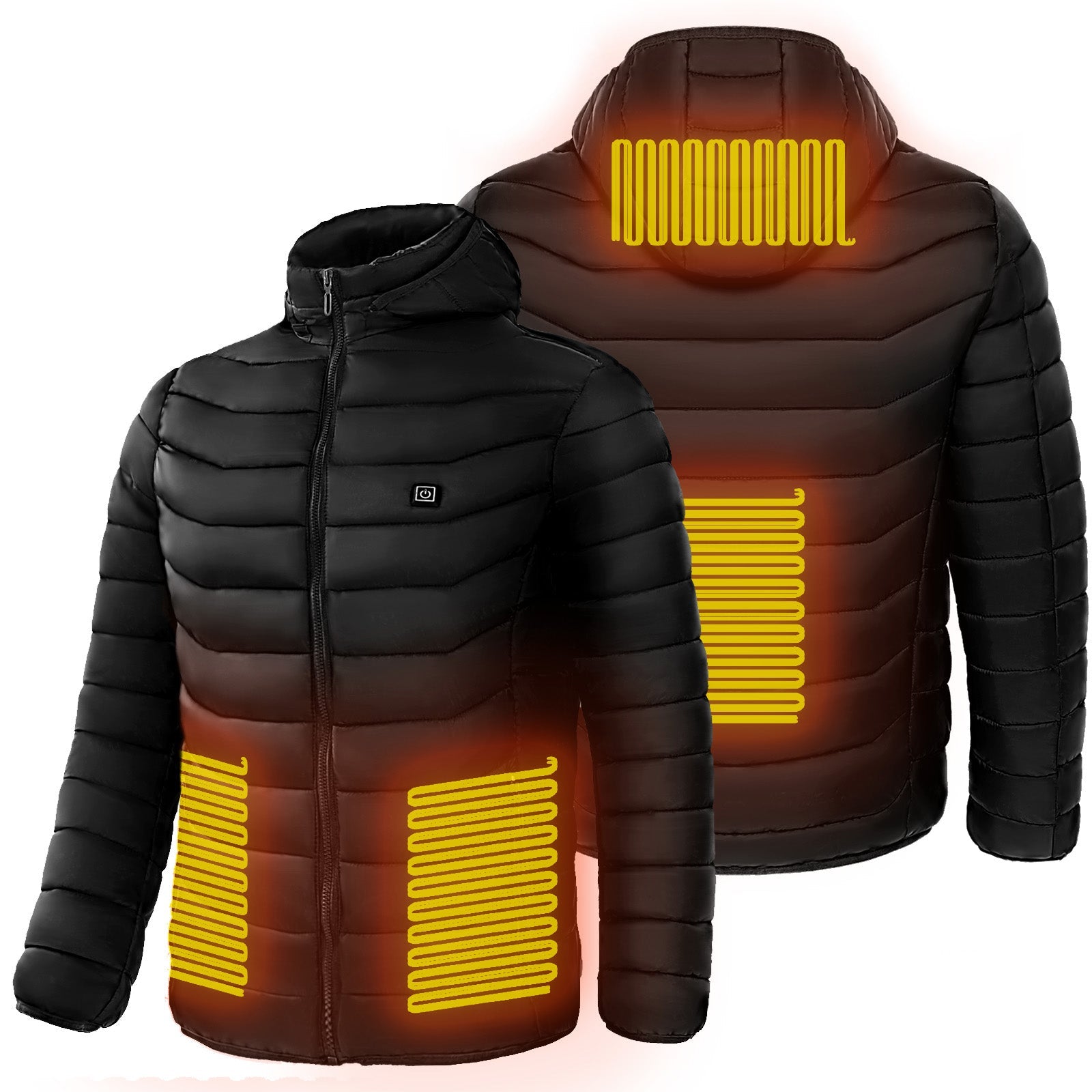 Men Heated Puffer Jacket Electric Heating Coat Insulated Hood Windbreaker 9Heat Zones - pokema5e26edfa9d099ef9594cd18709325dbf