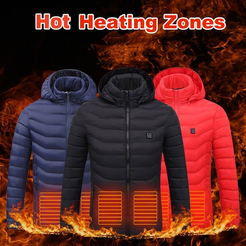 Men Heated Puffer Jacket Electric Heating Coat Insulated Hood Windbreaker 9Heat Zones - pokema33d9c70945f2a76b32eddbc3e4b087ef