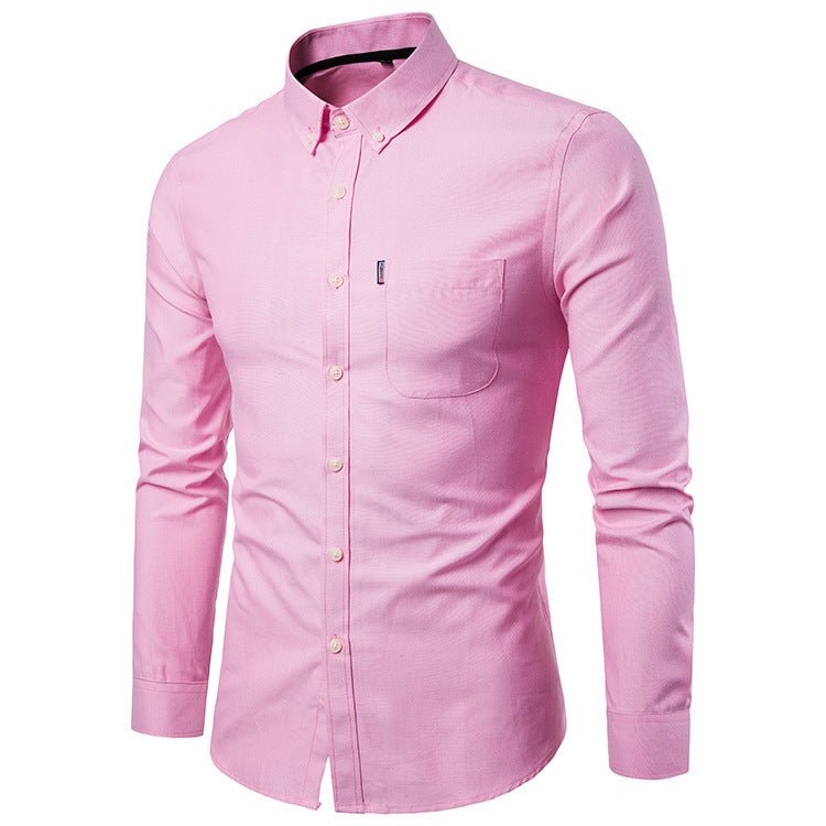 Men S Shirts Korean Men Slim Long Sleeve Dress Shirt - pokema15ddd58f3f47da81098823a8d278d99a