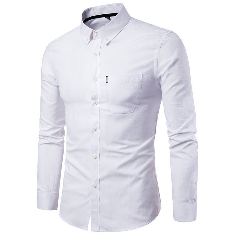 Men S Shirts Korean Men Slim Long Sleeve Dress Shirt - pokema3ef538dae2d276fcb50db48ad2a94a52