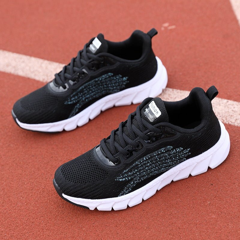 Men's And Women's Flying Woven Breathable Running Shoes Couple's Casual Sneakers - pokemabcf7635e35315c23e07d1c78b16dba0