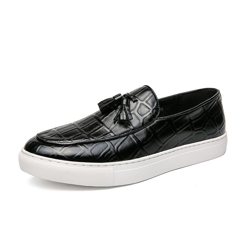 Men's Business Casual Sneakers Plus Size Leather Shoes Men - pokema6760a1a8c7b796458d6a01f60c576241