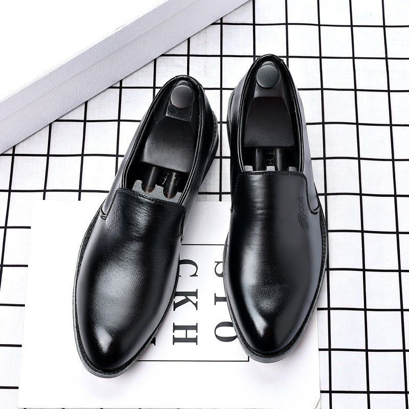 Mens Casual Business Slip-on Leather Shoes With A Pointed Toe - pokemaf73b8c4ca27fa476458e1fab63f6725d