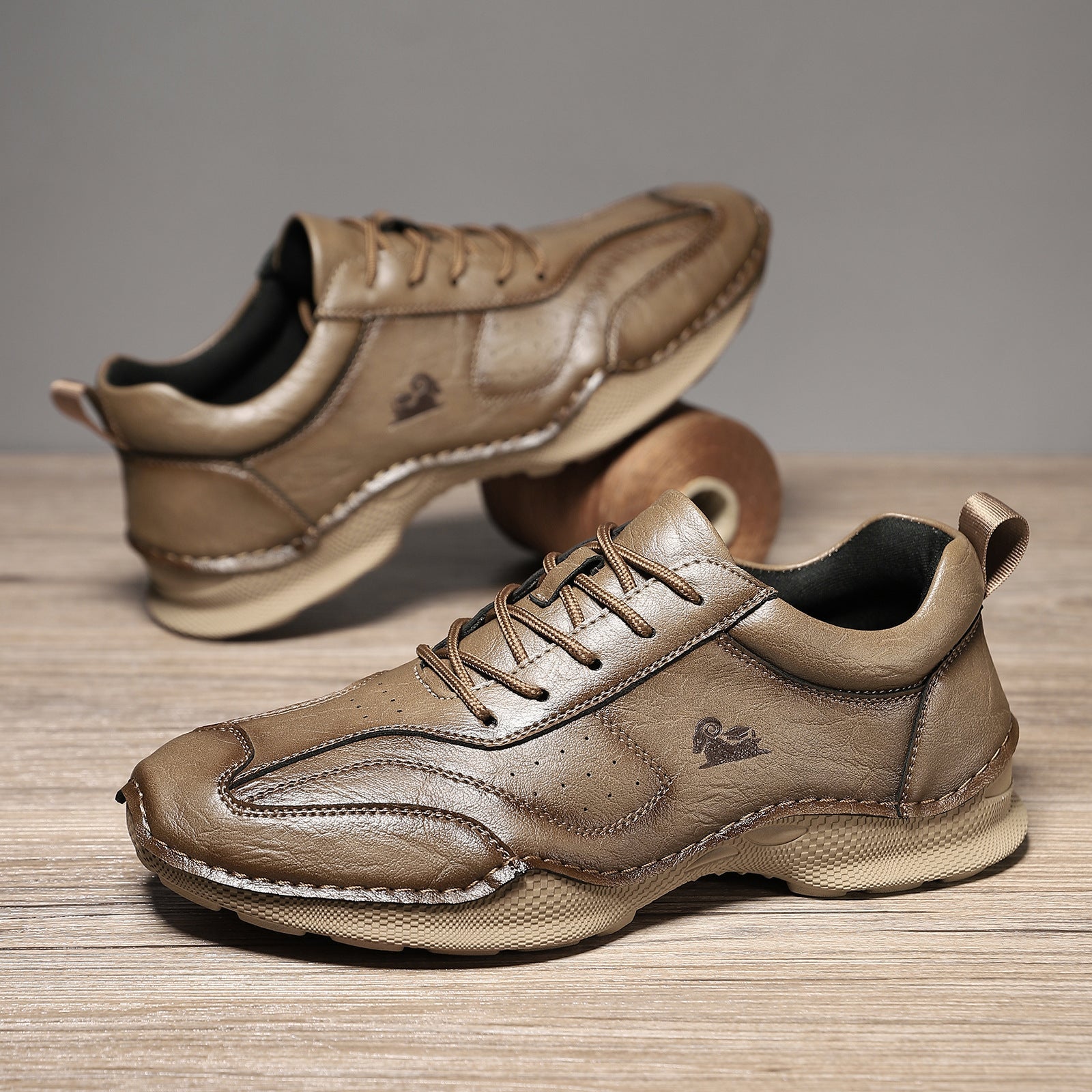 Men's Casual Flat Leather Shoes - pokemafbfbd41db918ce408c4526e9187a94e5