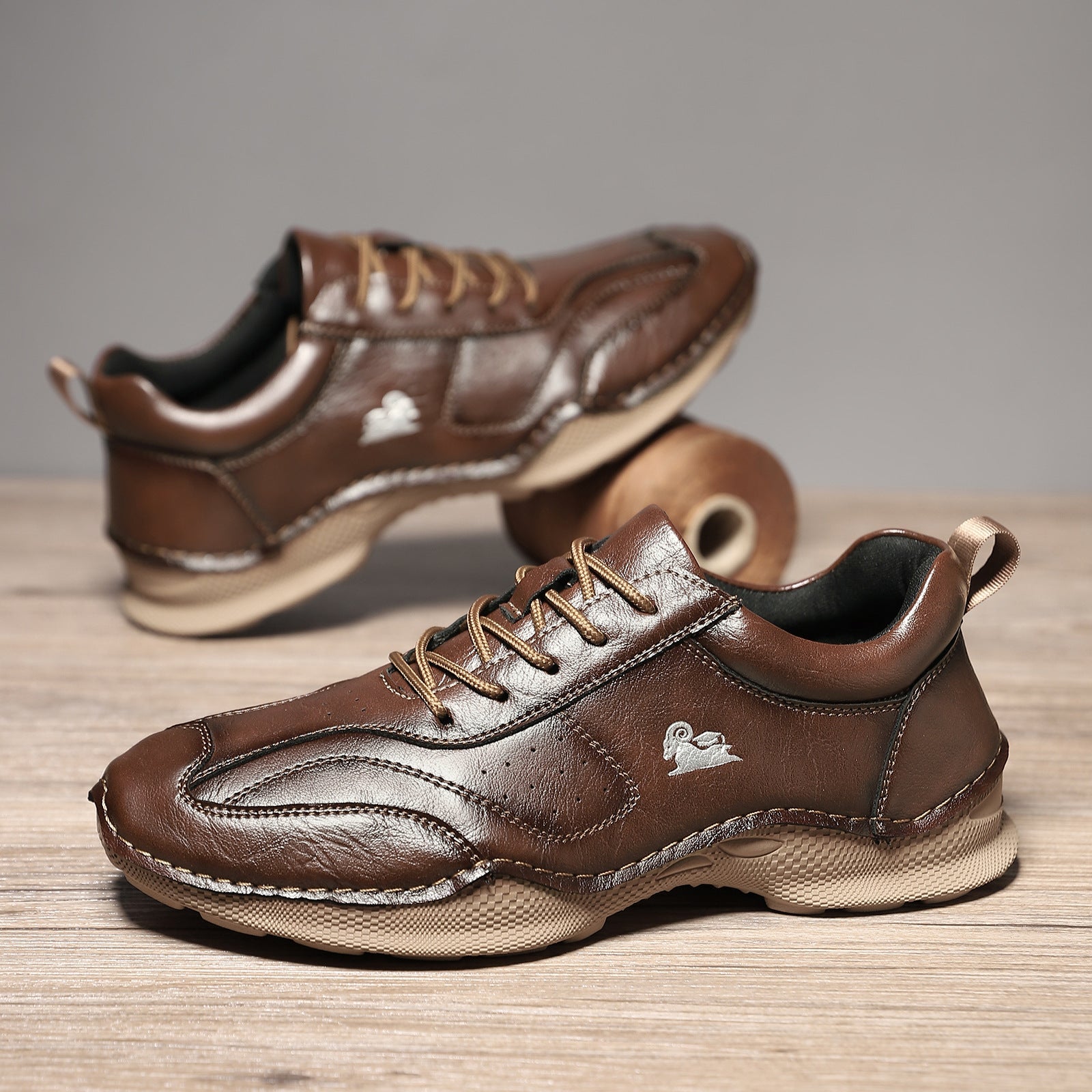 Men's Casual Flat Leather Shoes - pokema70dd7fcdcef773137aad429c72666661