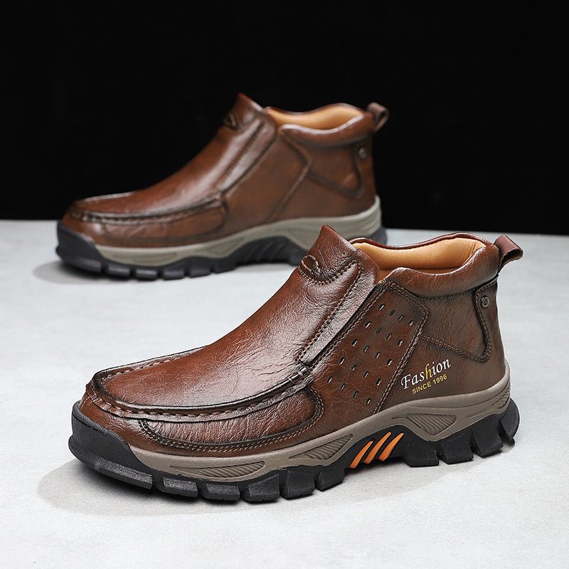 Mens Casual Metal Ankle Boots - pokemaff47a897019e816e81b31dfa13f64347