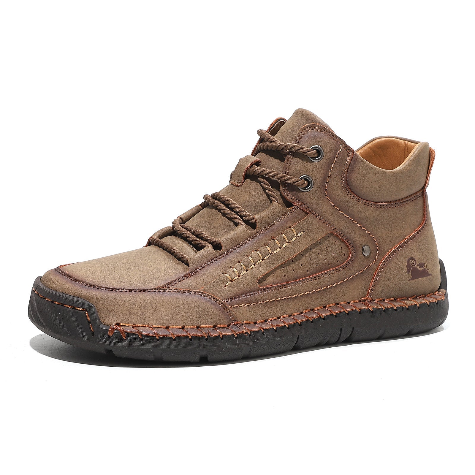 Mens Comfortable And Breathable Flat-laced High-top Shoes - pokema2bc4f9abc921d98b81f7823a9dd3cceb