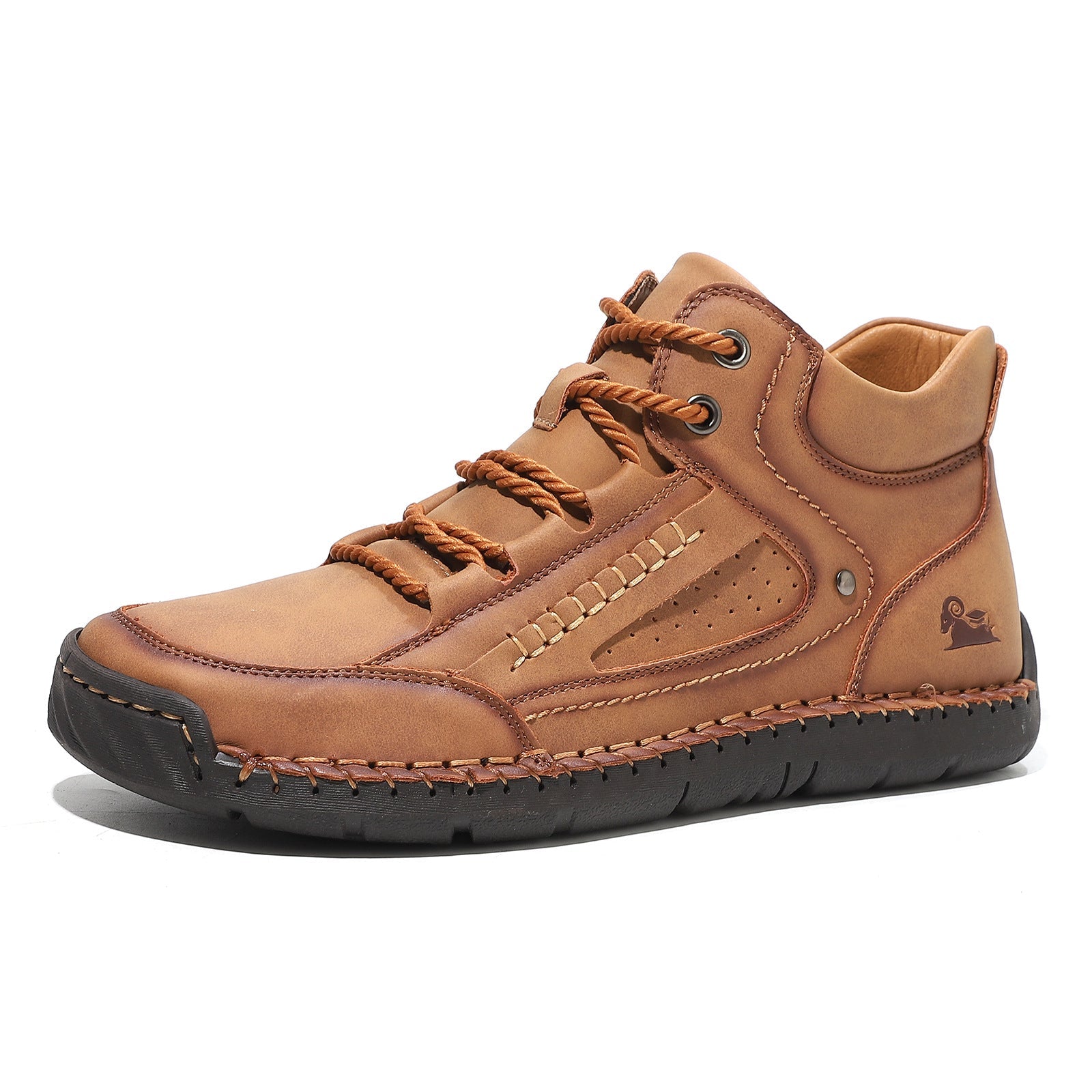 Mens Comfortable And Breathable Flat-laced High-top Shoes - pokema23e6a77b4f5c85dbdc596acc9fbad46b